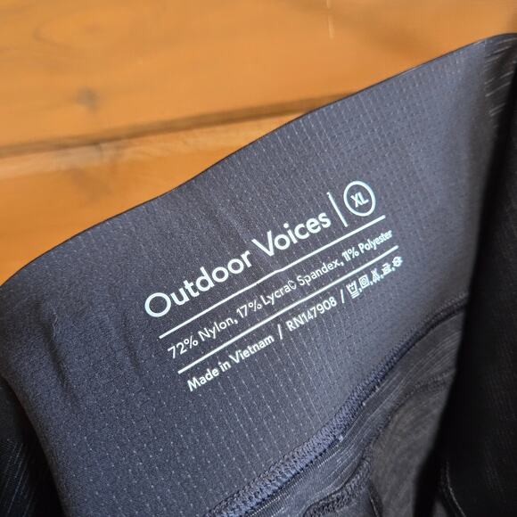 Outdoor Voices TechSweat Core 7/8 Legging Charcoal Heathered XL Card Key Pocket - Picture 7 of 7
